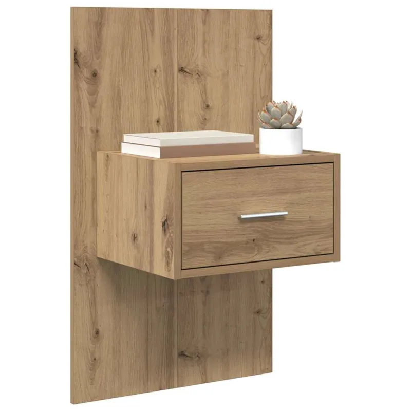 Šalia lovos spintelė 2 pcs Amatininkų ąžuolas 50 x 32,5 x 80cm