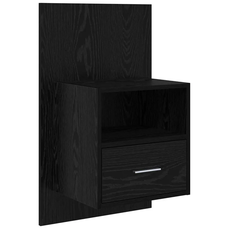 Šalia lovos spintelė 2 pcs Juodas ąžuolas 50 x 32,5 x 80cm