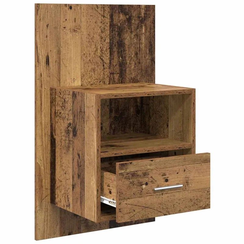Šalia lovos spintelė 2 pcs Senas medis 50 x 32.5 x 80cm