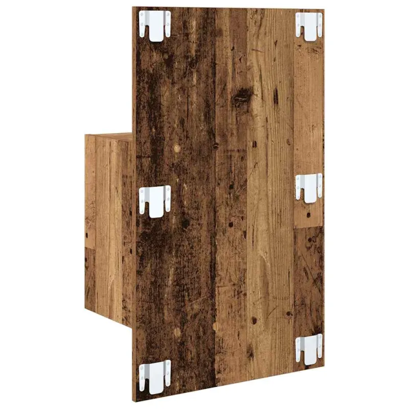 Šalia lovos spintelė 2 pcs Senas medis 50 x 32.5 x 80cm