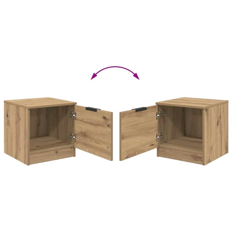 Lovos spintelė 2 pcs Amatininkų ąžuolas 40 x 39 x 40cm