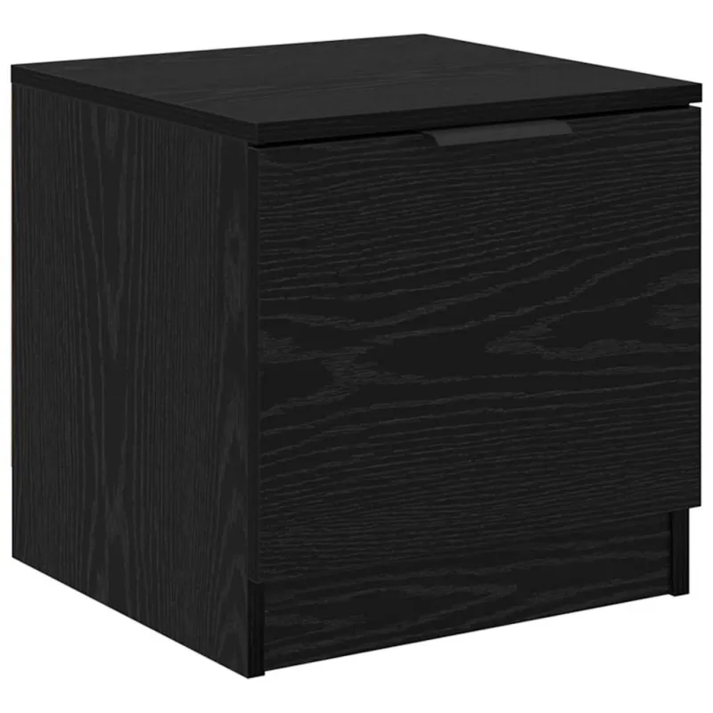 Lovos spintelė su stalčių 2 pcs Juodas ąžuolas 40 x 39 x 40cm