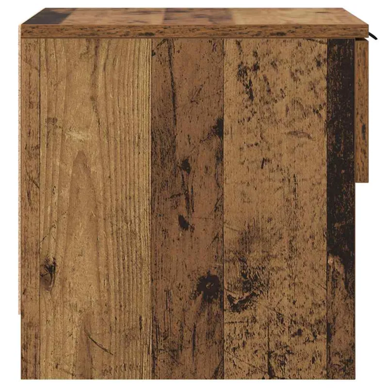 Lovos spintelė su stalčių 2 pcs Senas medis 40 x 39 x 40cm