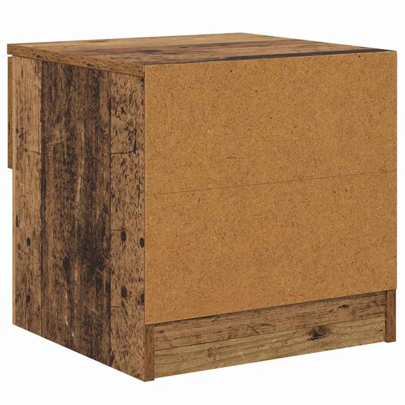 Lovos spintelė su stalčių 2 pcs Senas medis 40 x 39 x 40cm