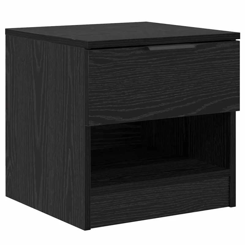 Lovos spintelė su stalčių 2 pcs Juodas ąžuolas 40 x 39 x 40cm
