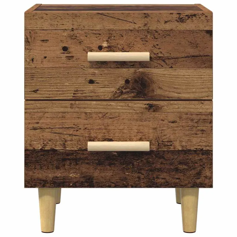 Lovos spintelė su stalčių 2 pcs Senas medis 40 x 35 x 47.5cm