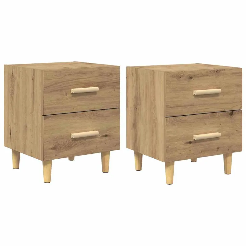 Lovos spintelė 2 pcs Amatininkų ąžuolas 40 x 35 x 47.5cm