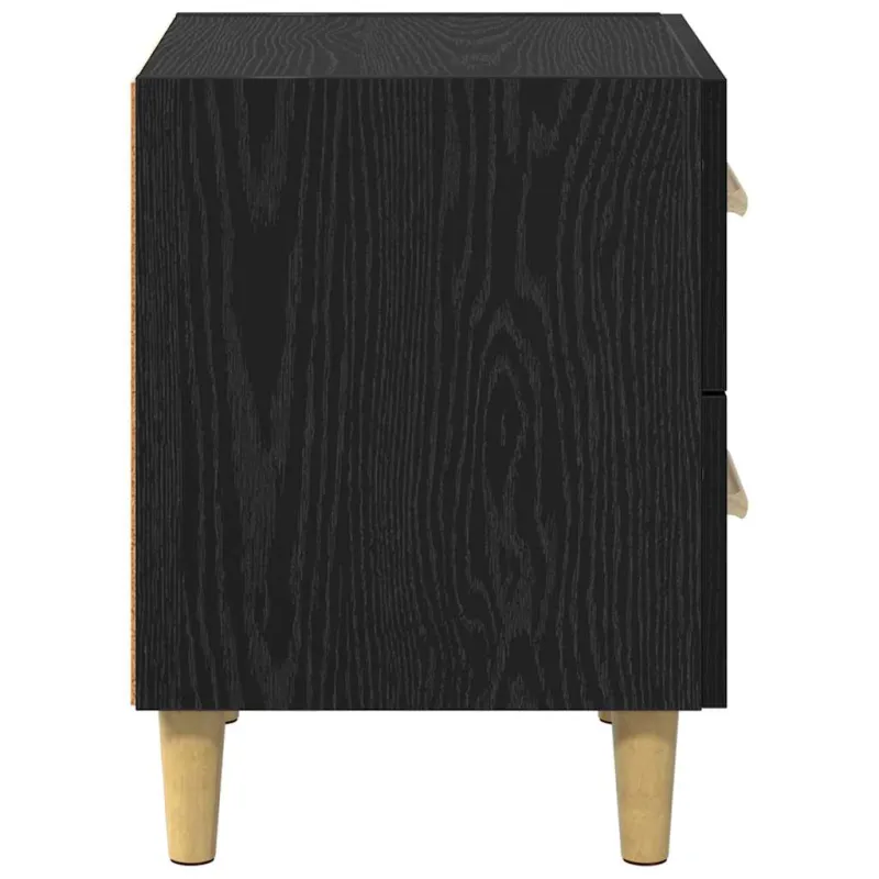 Lovos spintelė su stalčių 2 pcs Juodas ąžuolas 40 x 35 x 47.5cm