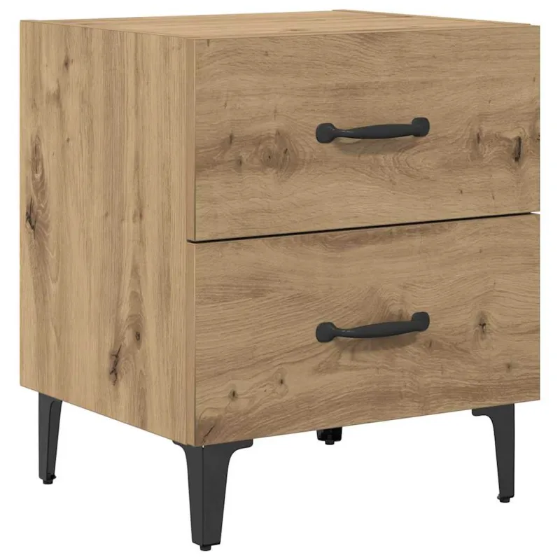 Lovos spintelė 2 pcs Amatininkų ąžuolas 40 x 35 x 47,5 cm