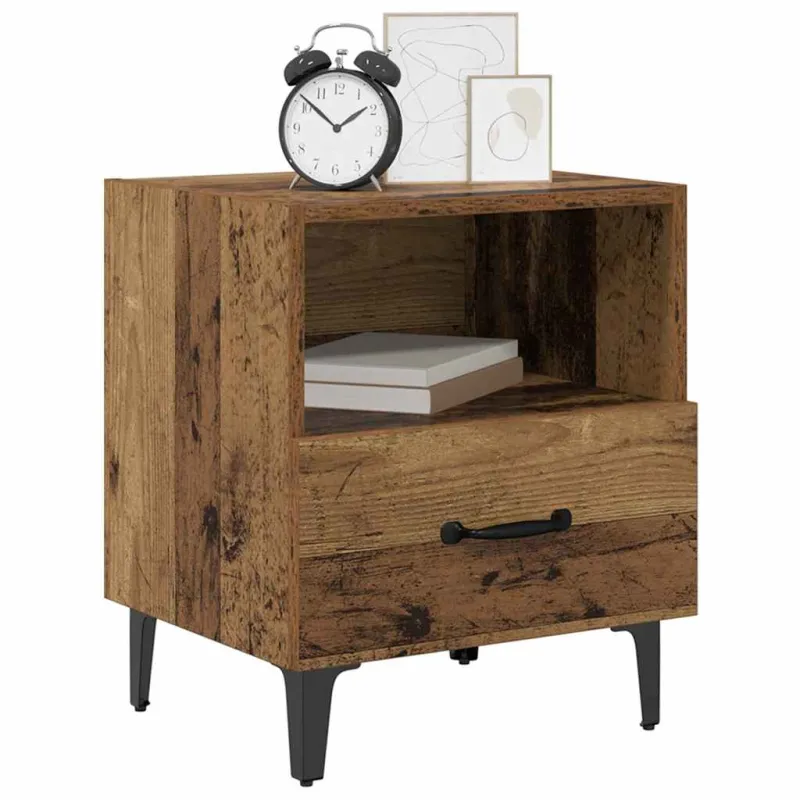 Šalia lovos spintelė 2 pcs Sena mediena 40 x 35 x 47.5 cm