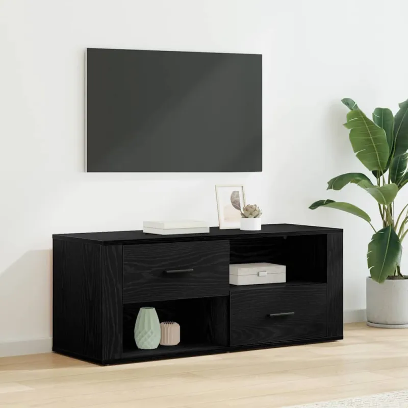 Televizoriaus spintelė Juodas ąžuolas 100 x 35 x 40 cm