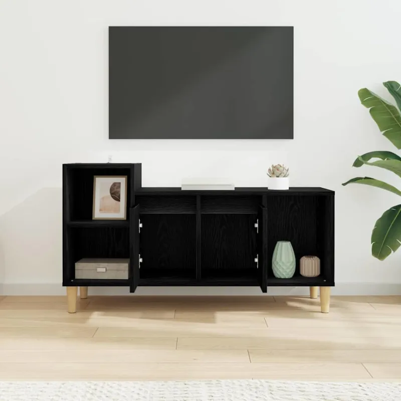 Televizoriaus spintelė Juodas ąžuolas 100 x 35 x 55 cm