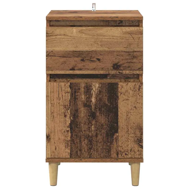 Šalia lovos spintelė 2 pcs Senas medis 40 x 35 x 70 cm