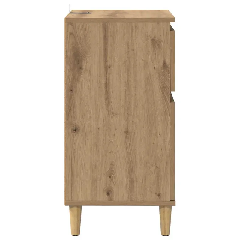 Šalia lovos spintelė 2 pcs Amatininkų ąžuolas 40 x 35 x 70 cm