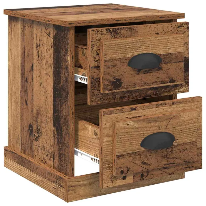 Šalia lovos spintelė 2 pcs Senas medis 39 x 39 x 47.5 cm
