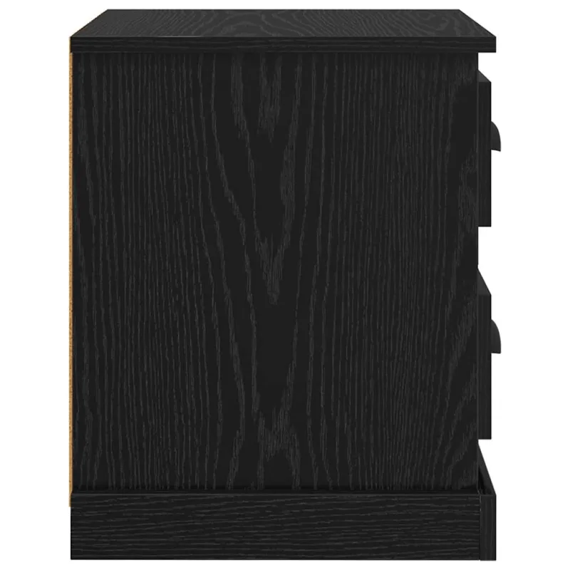 Šalia lovos spintelė 2 pcs Juodas ąžuolas 39 x 39 x 47.5 cm