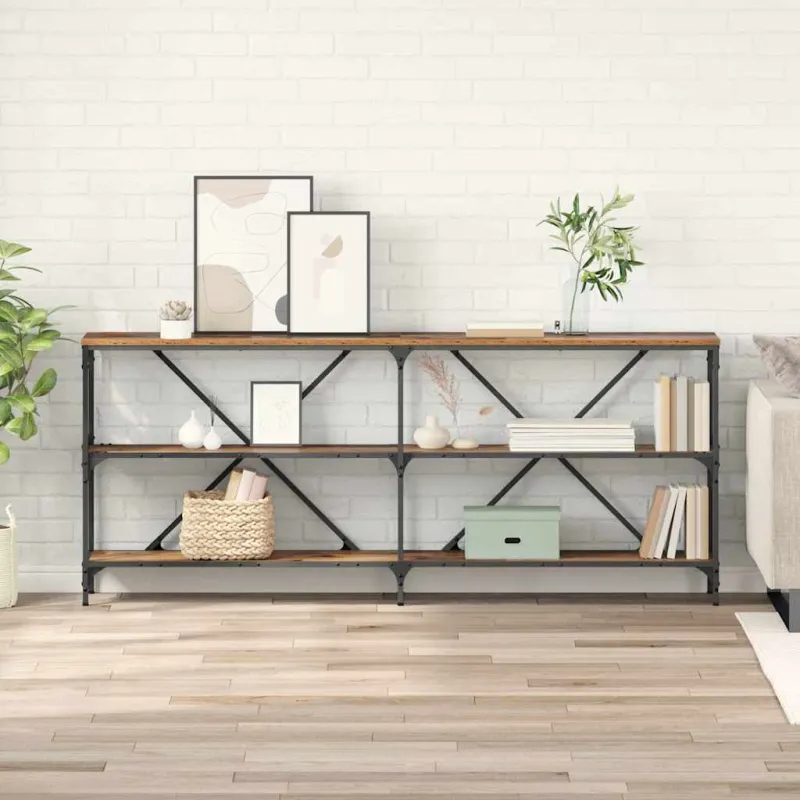 Konsolinis stalas Senas medis 180 x 30 x 75 cm Apdirbta mediena