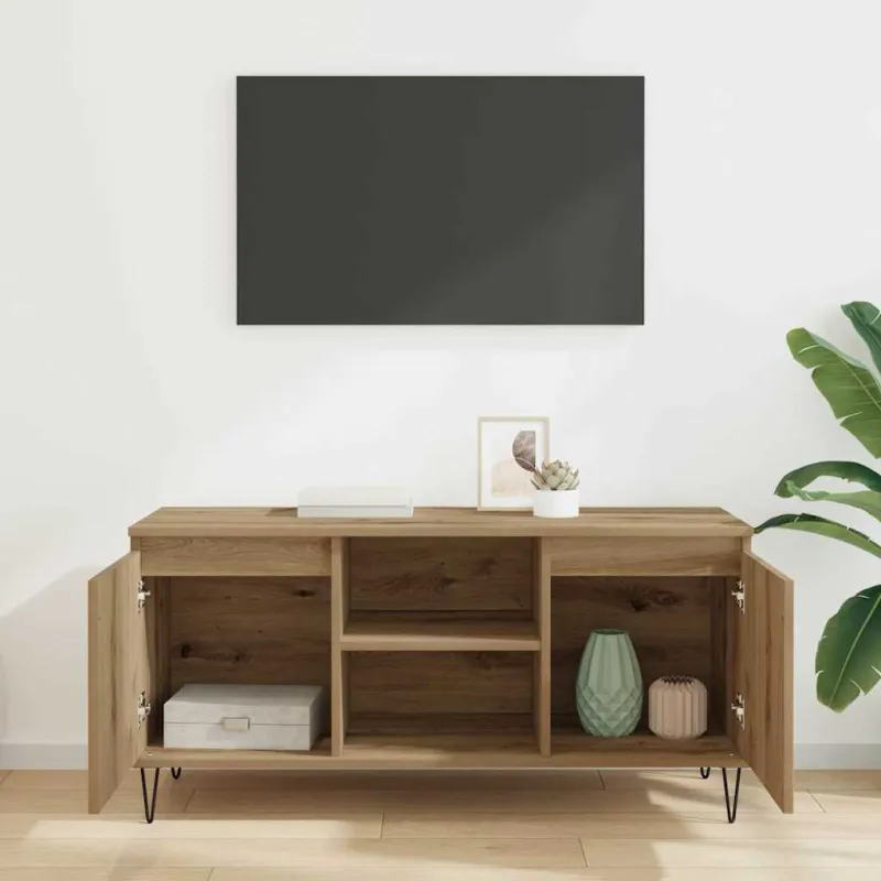 Televizoriaus spintelė Amatininkų ąžuolas 104 x 35 x 50 cm