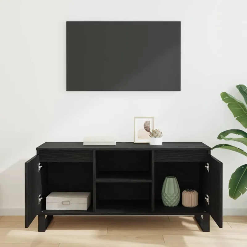 Televizoriaus spintelė Juodas ąžuolas 104 x 35 x 50 cm