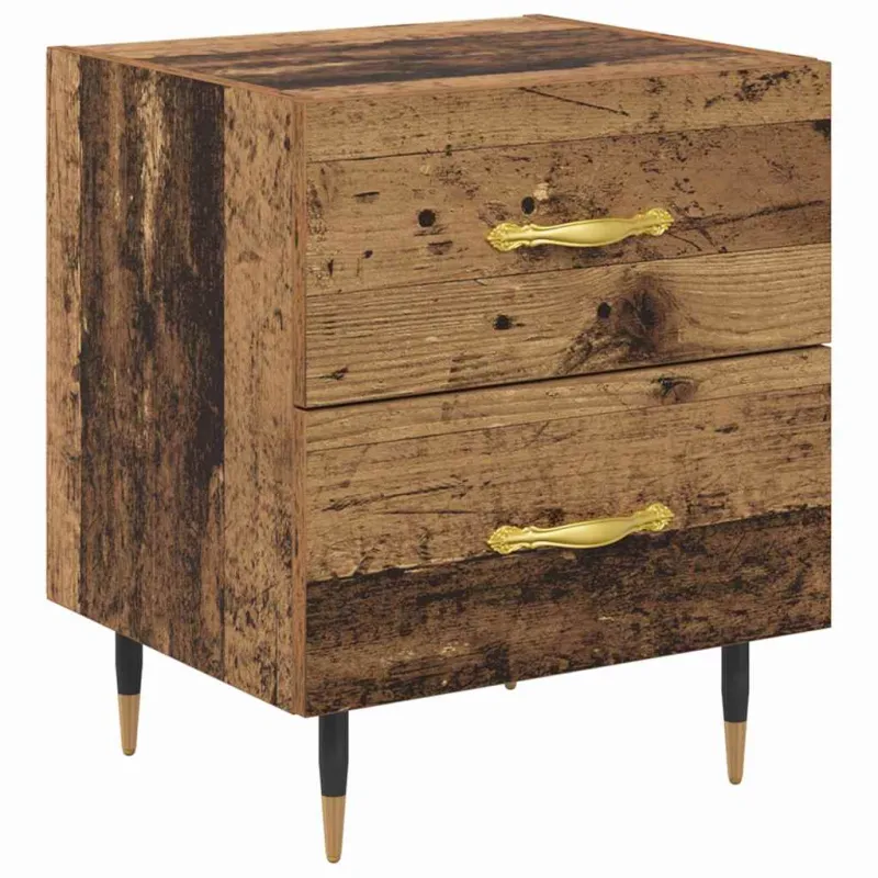 Šalia lovos spintelė 2 pcs Senas medis 40 x 35 x 47,5 cm