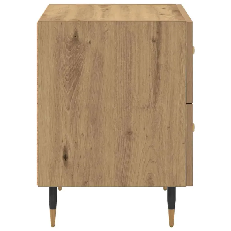 Šalia lovos spintelė 2 pcs Amatininkų ąžuolas 40 x 35 x 47,5 cm