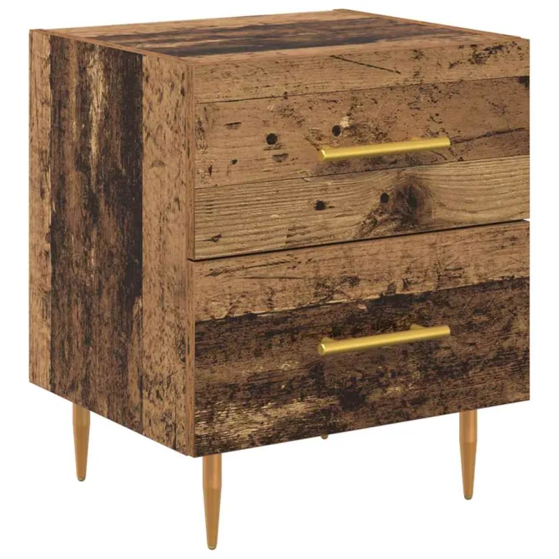 Šalia lovos spintelė 2 pcs Senovinis medis 40 x 35 x 47,5 cm