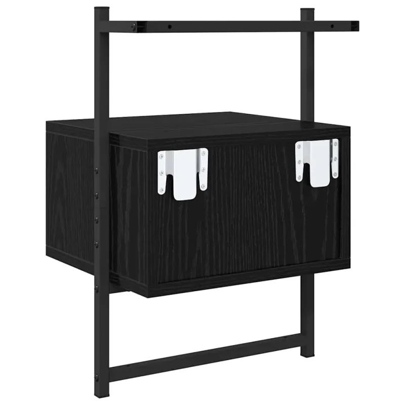 Šalia lovos spintelė 2 pcs Juodas ąžuolas 35 x 30 x 51 cm