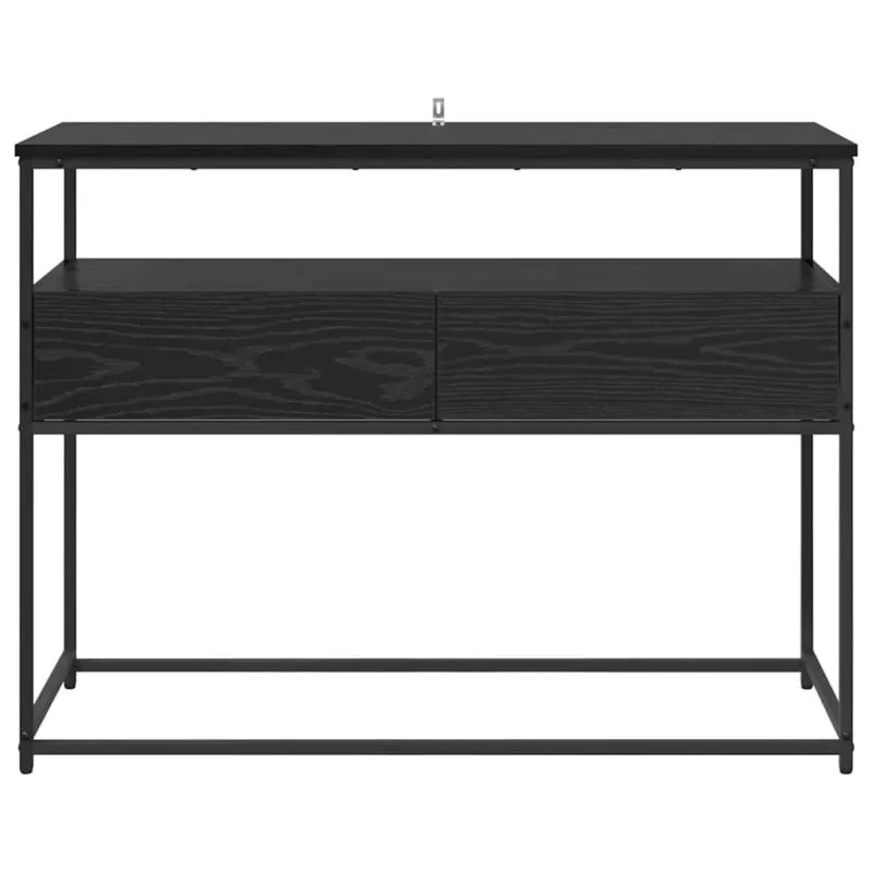 Konsolinis stalas su stalčių Juodas ąžuolas 100 x 40 x 75 cm