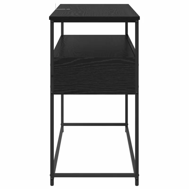Konsolinis stalas su stalčių Juodas ąžuolas 100 x 40 x 75 cm