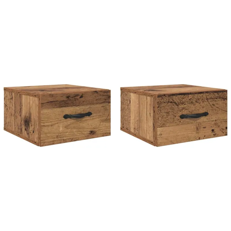 Šalia lovos spintelė 2 pcs Sena mediena 35 x 35 x 20 cm