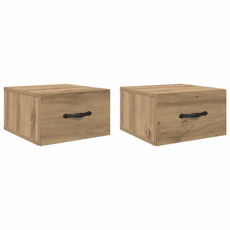 Šalia lovos spintelė 2 pcs artisano ąžuolo 35 x 35 x 20 cm