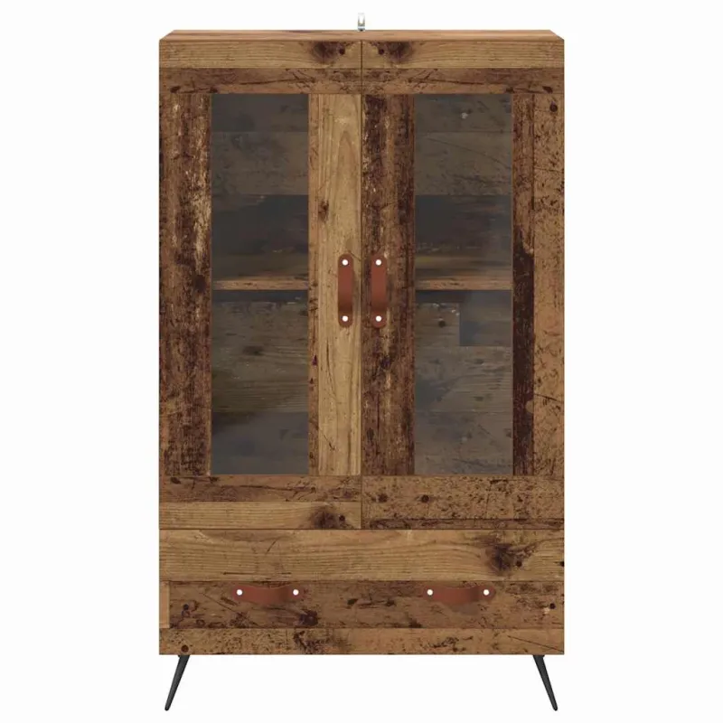 Aukštas spintelė su stalčių Senovinis medis 69,5 x 31 x 115 cm