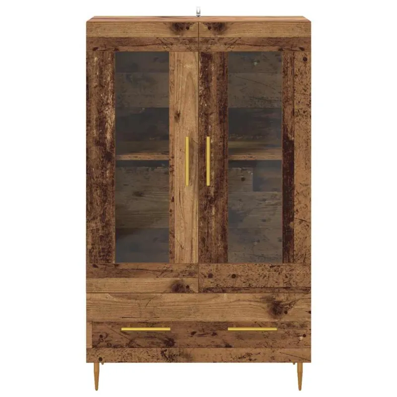 Aukštas spintelė su stalčių Senovinis medis 69,5 x 31 x 115 cm