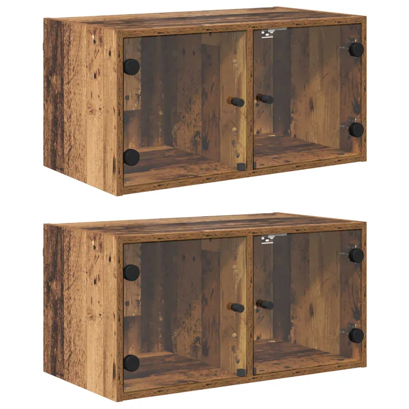 Sieniniai baldai 2 pcs Senovinis medis 68 x 37 x 35 cm