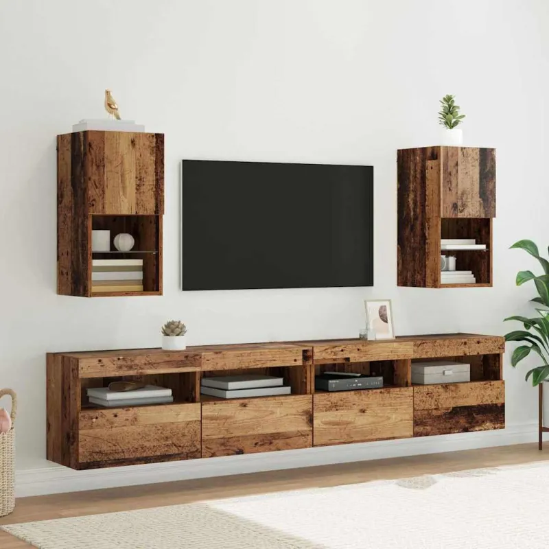 Sieninis televizoriaus stovas Senas medis 30,5 x 30 x 60 cm