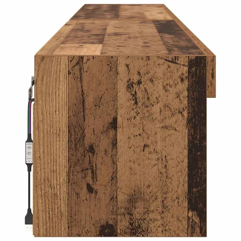 TV spintelių komplektas 2 pcs Senas medis 100 x 30 x 30 cm