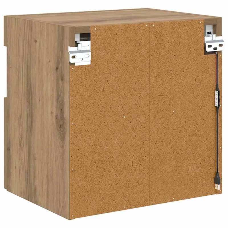TV sieninė spintelė su LED Amatininkų ąžuolas 40 x 30 x 40 cm