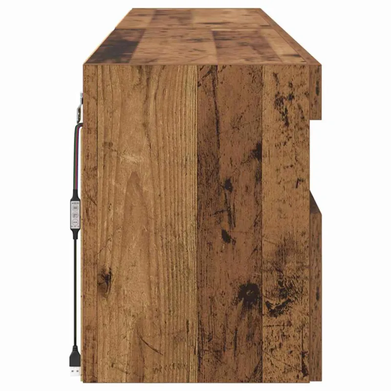 TV sieniniai spintelės 2 pcs Senovinis medis 80 x 30 x 40 cm