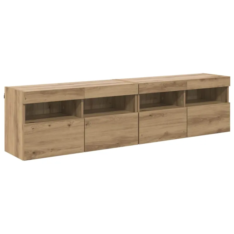 TV sieniniai spintelės 2 pcs Amatininkų ąžuolas 80 x 30 x 40 cm