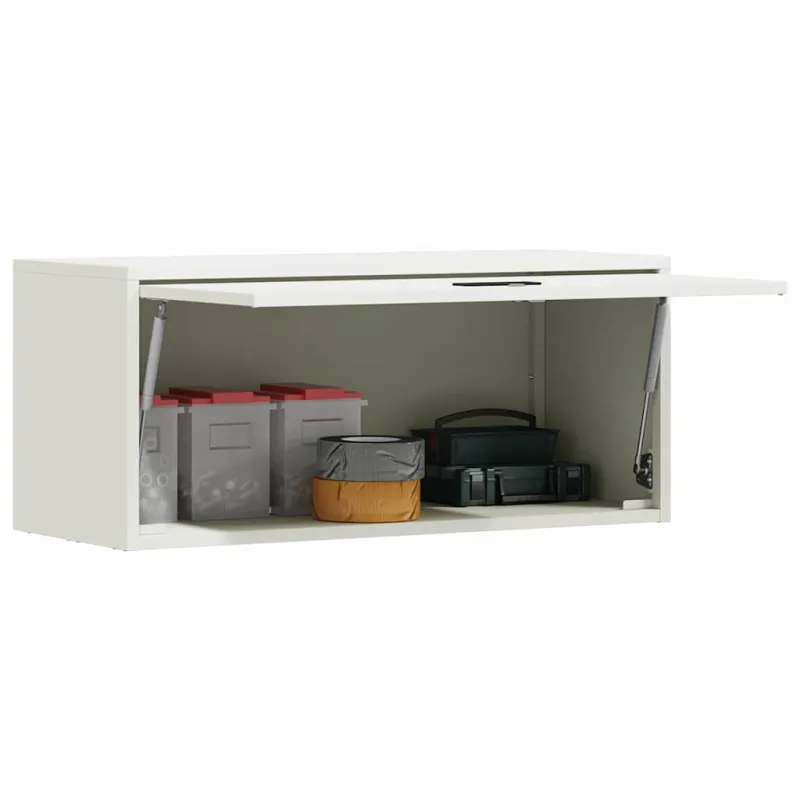 Sieninis kabinetas garažui Balta 80 x 33 x 35 cm