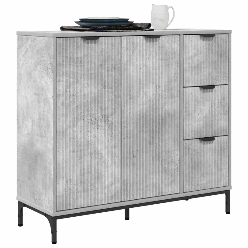 Kabalas Betono pilka 89,5 x 33 x 82 cm Apdirbta mediena