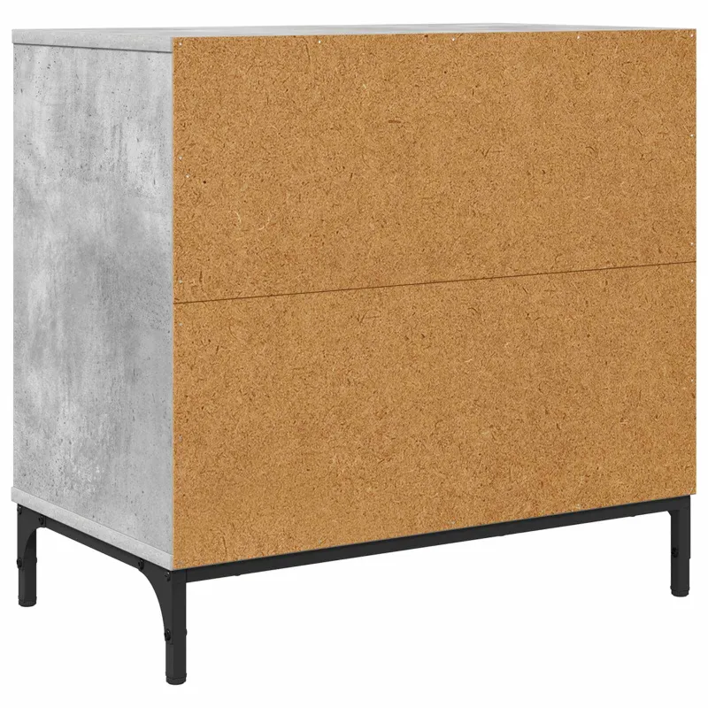 Naktinis staliukas su stalčių Betono pilka 63.5 x 36 x 61 cm