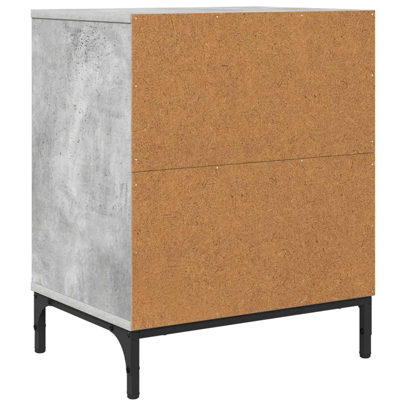 Šalia lovos spintelė 2 pcs Betono pilka 49 x 36 x 61 cm