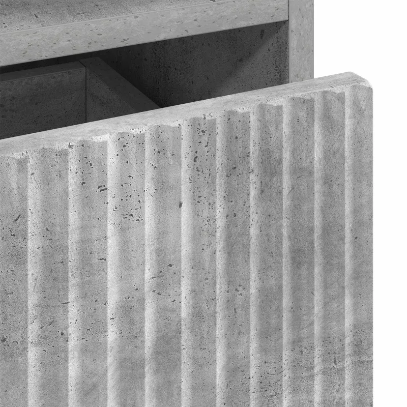 Šalia lovos spintelė 2 pcs Betono pilka 49 x 36 x 61 cm