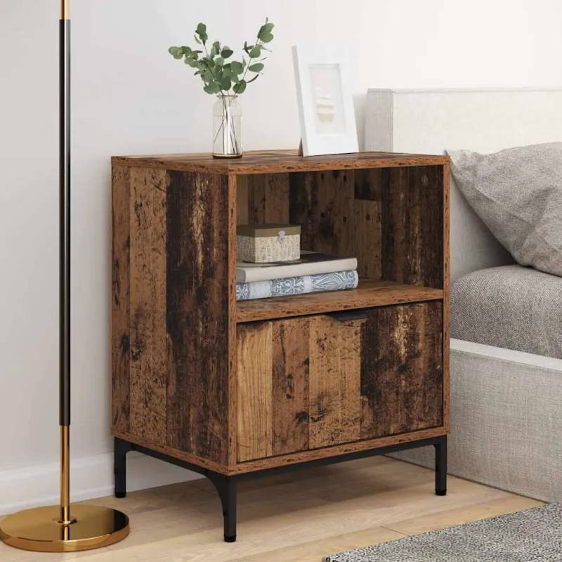Šalia lovos spintelė 2 pcs Sena mediena 49 x 36 x 61 cm