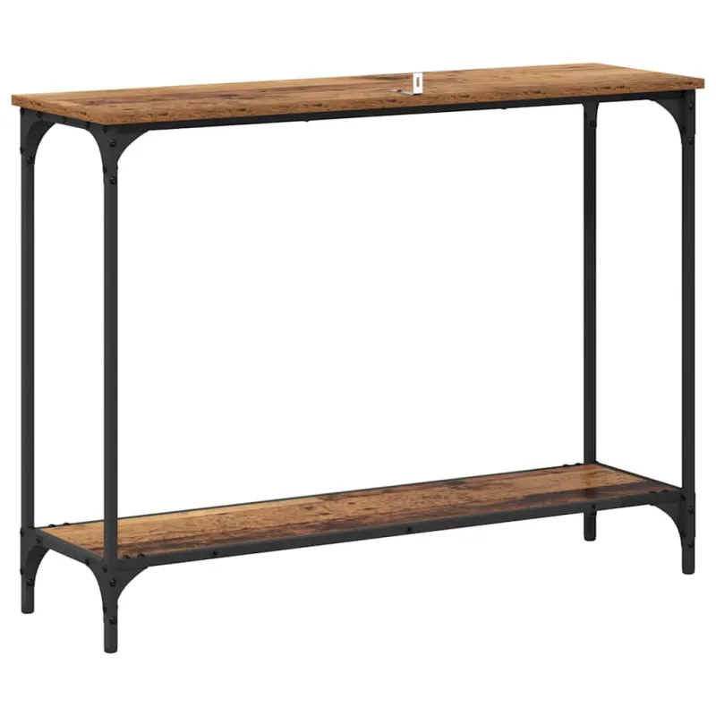 Konsolinis stalas su lentyna Sena mediena 101 x 30.5 x 75 cm