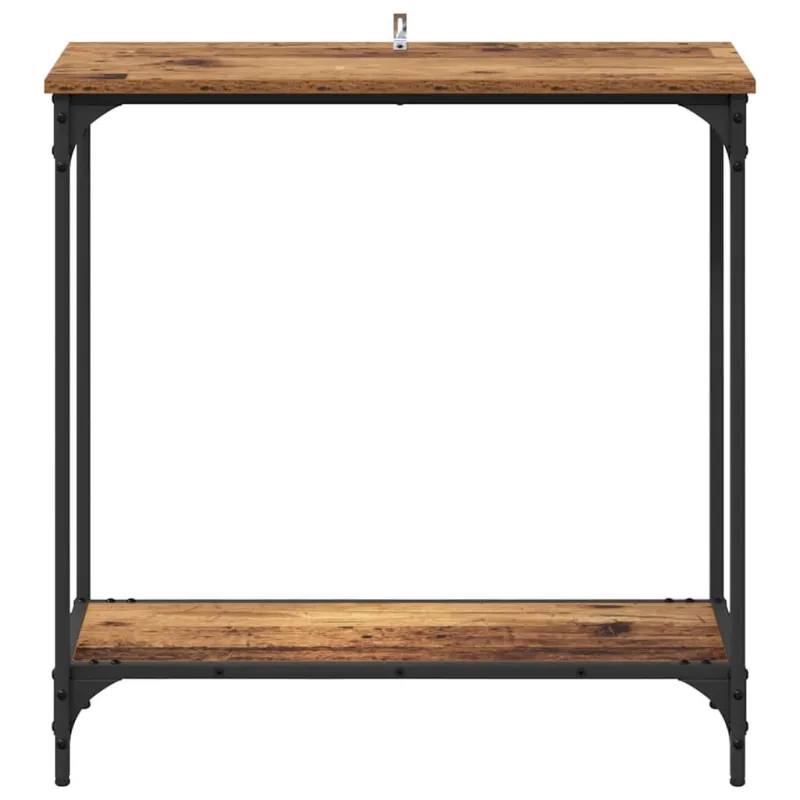 Konsolinis stalas su lentyna Sena mediena 75 x 30.5 x 75 cm