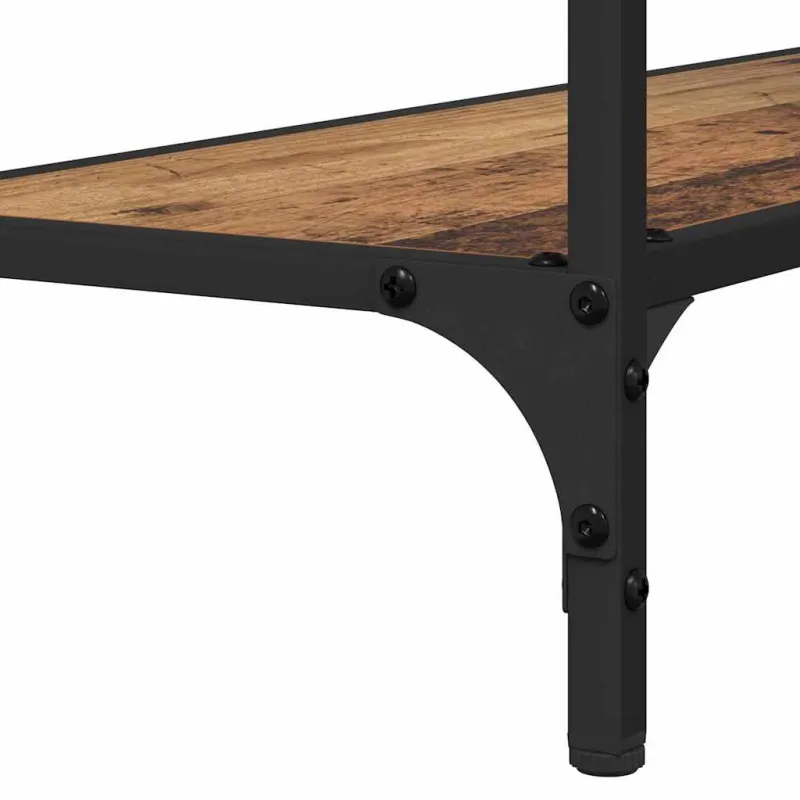 Konsolinis stalas su lentyna Sena mediena 75 x 30.5 x 75 cm