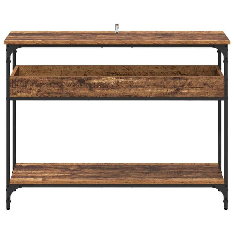 Konsolinis stalas su lentyna Sena mediena 100 x 29 x 75 cm