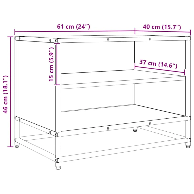 TV vienetai Senovinis medis 61 x 40 x 46 cm Apdirbta mediena